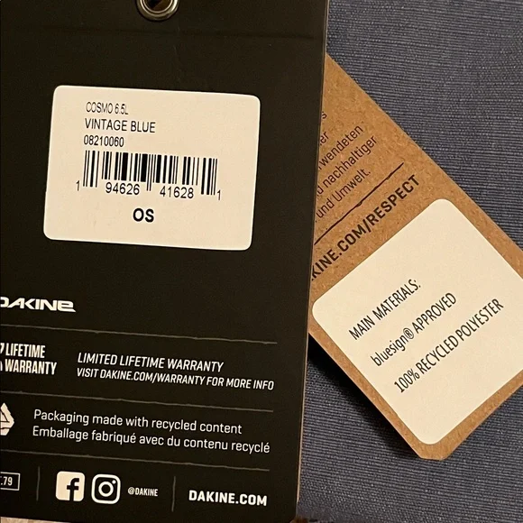Dakine Cosmo 6.5L Blue Backpack/NWT - Picture 5 of 13